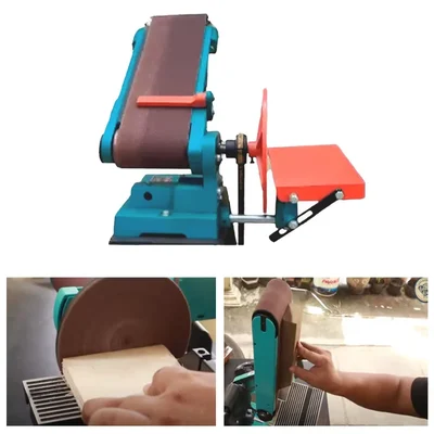 Premium Quality 6 x 48 Inch Belt & Disc Sander With 1 HP Motor and Stand (1 Year Warranty)